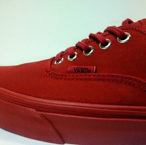 Vans CRIMSON RED Men Size 11